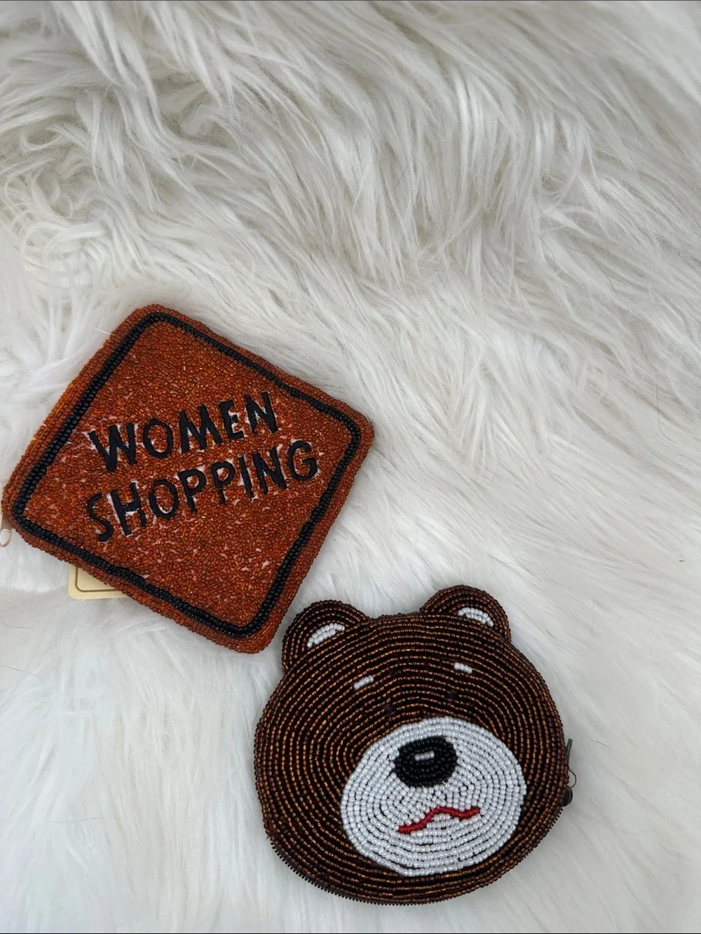 Beaded coin purse